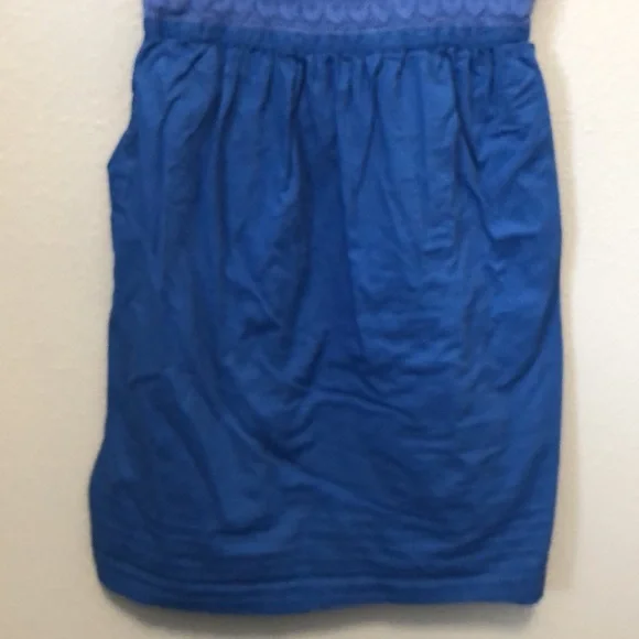Maeve dress Women's size Small S blue sundress Made in India EUC lace pleat EUC - Picture 3 of 12